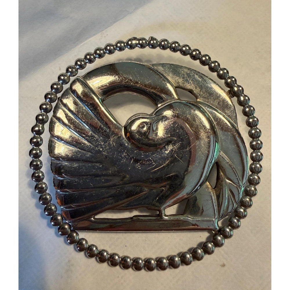 Art Deco McClelland & Barclay Sterling Silver Dove Brooch